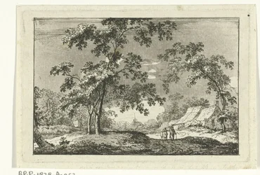 Wooded Landscape with Two Walkers