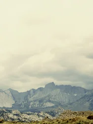 Cloudy Mountain Landscape