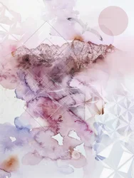 Dreamy Mountain Watercolor