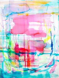 Vibrant Watercolor Abstract