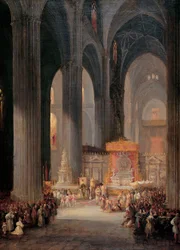 The Corpus Christi Procession inside Seville Cathedral