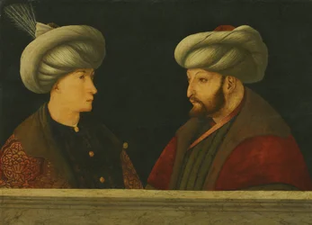 Portrait of Sultan Mehmed II with a Young Dignitary
