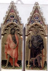 Two Saints from the Quaratesi Polyptych: St. John the Baptist and St. George 1425 (detail)