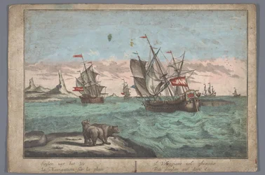 View of the Sailing of Ships on the Ice Sea
