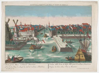 View of the Wester Nieuwe Hoofdpoort and the Ooster Nieuwe Hoofdpoort in Rotterdam (Rotterdam)