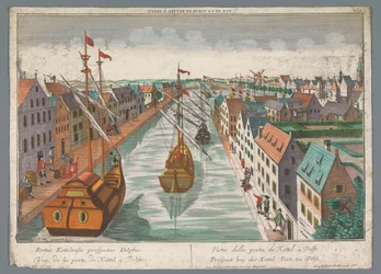 View of a Canal near the Ketelpoort in Delft Delft (series title)