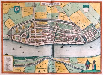 Kampen and the River IJssel, Netherlands - in 
