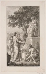 Illustration with Sacrificial Scene