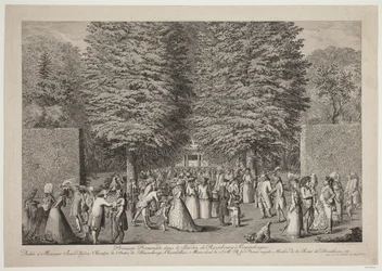 First Promenade in the Rosenburg Garden in Copenhagen