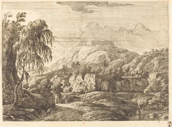 Landscape with Cross and Figures