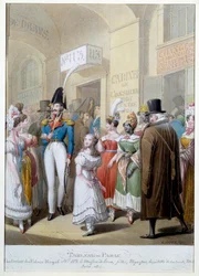 The Galleries of the Palais Royal in Paris