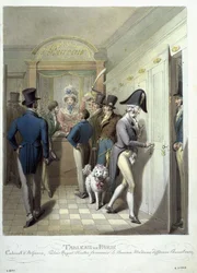 The Office of the Theatre Francais, from Tableau de Paris, 1815-30