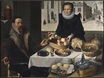 Double Portrait of an Elderly Couple