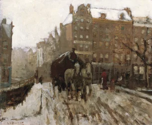 Bridge over Singel Canal by the Paleisstraat, Amsterdam