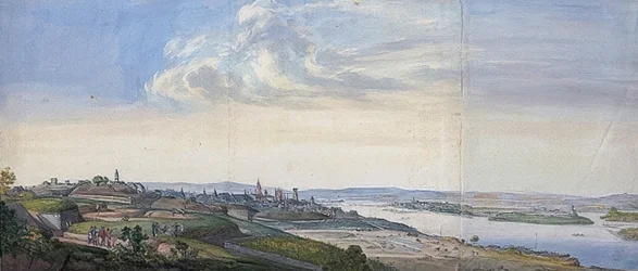 View of Mainz after the Siege of 1793. 1793