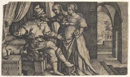 Sarah Presenting Hagar to Abraham, from the Series The