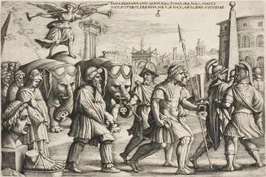 The Triumph of Fame, Plate Three from the Triumphs of Petrarch