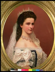 Empress Elizabeth of Bavaria (1837-98) in Hungarian costume, 1867