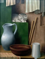 Still Life with Cat (Corner of the Oven)