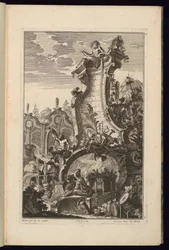 Design for Fountain with Trophy of Musical Instruments