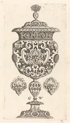Goblet, Rim Decorated with Masque with Gaping Mouth