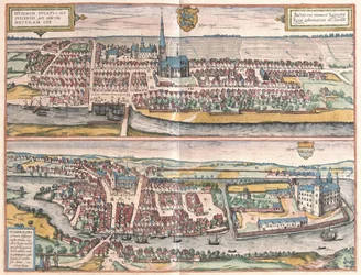 Husum, Germany, Illustration from Civitates Orbis Terrarum