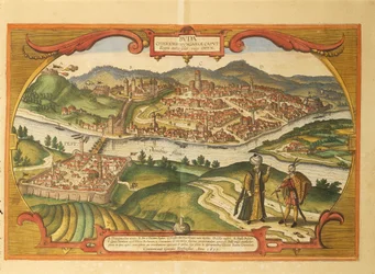 Budapest from Civitates Orbis Terrarum