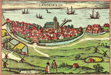 City of Landskrona, an anti-Hanseatic port, Denmark