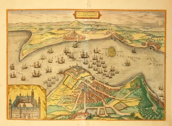Kronborg from Civitates Orbis Terrarum