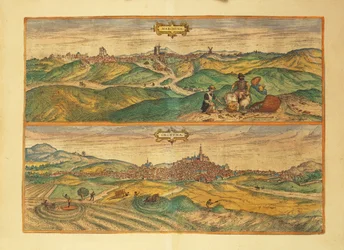 Map of Marchena and Osuna from Civitates Orbis Terrarum