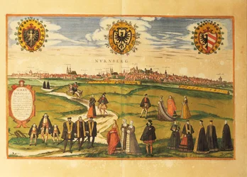 Map of Nuremberg from Civitates Orbis Terrarum