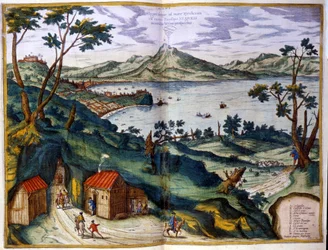 Naples, Posilipe and Vesuvius