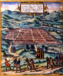Cuzco, the Main Center of the Inca Civilization. Atlas de Braun & Hogenberg