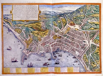 Naples, atlas of Braun & Hogenberg