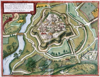 Torokszentmiklos, Hungary (engraving)