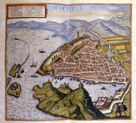 View of Marseille from the Atlas of Braun and Hogenberg