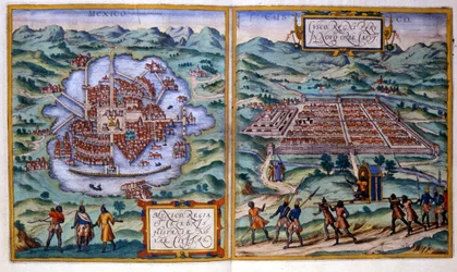 View of Mexico City and Cuzco