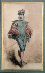 Male character in historical costume