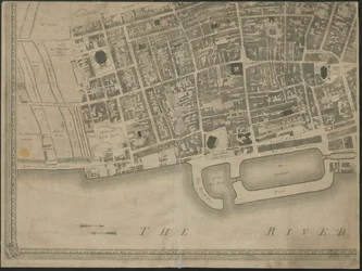 The New and Accurate Plan of the Town and Port of Liverpool, from a survey, engraved by Thomas Kitchin