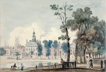 Exterior View of Old Bethlehem Hospital, Moorfields, City of London