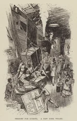 Freight for Europe, A New York Wharf