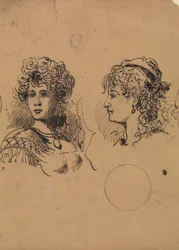 Two Female Heads