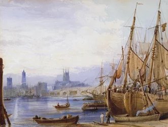 Old London Bridge and Southwark