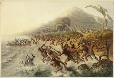 The Massacre of the Lamented Missionary the Rev. J. Williams and Mr. Harris