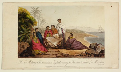 The Six Malagasy Christians (now in England) Waiting at Tamatava to Embark for Mauritius