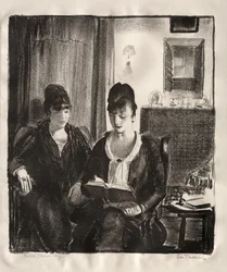 Elsie Reading to Emma, Second Stone