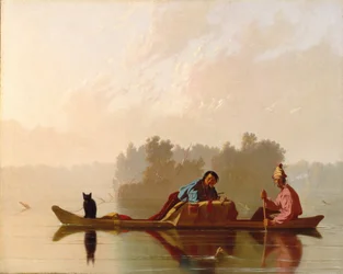 Fur Traders Descending the Missouri