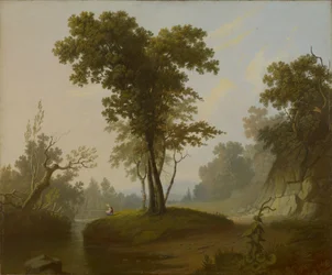 Landscape with Fisherman