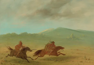 An Osage Indian Pursuing a Camanchee