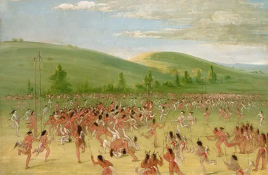 Ball-play of the Choctaw--ball up